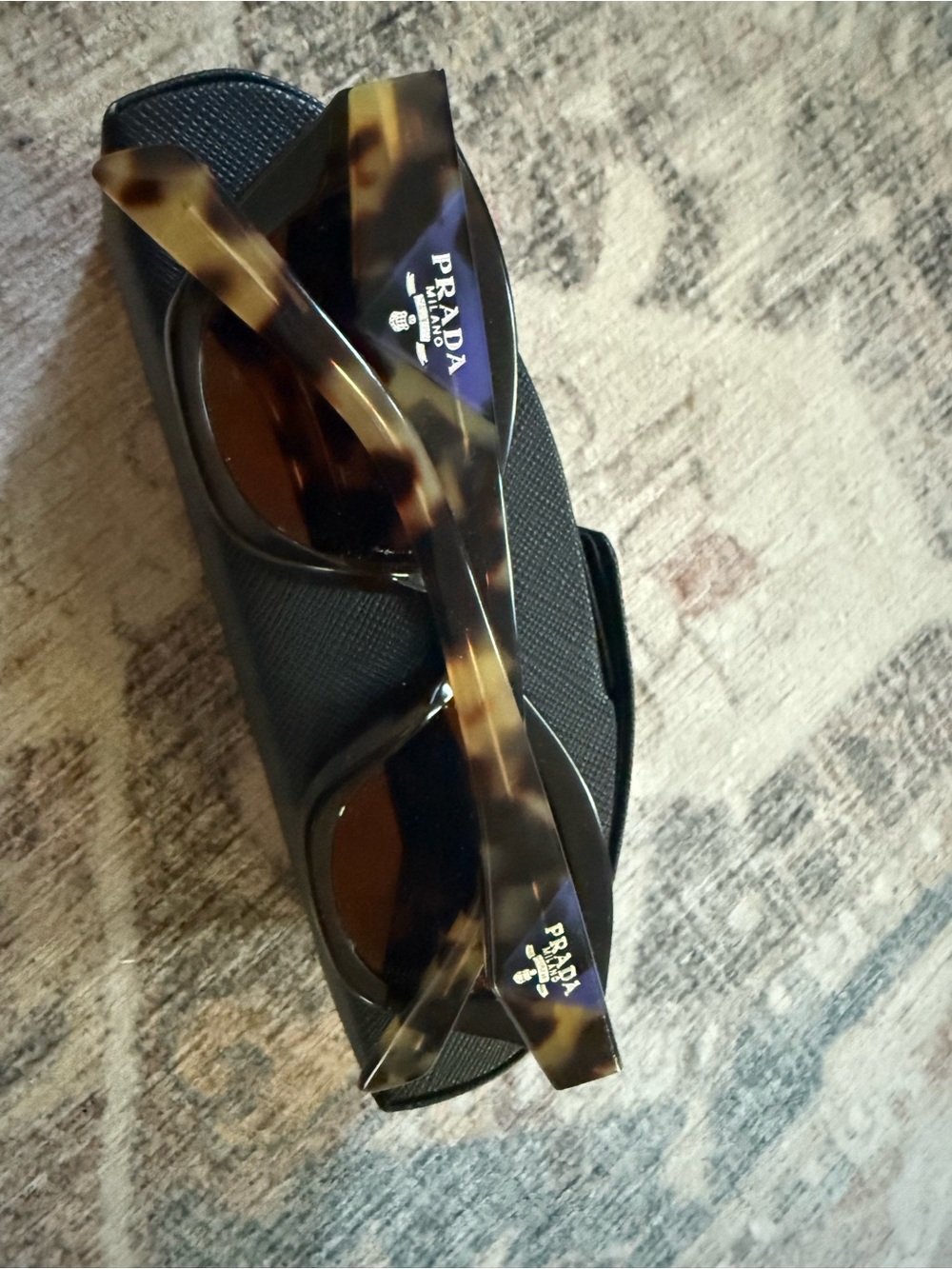 Prada Tortoiseshell Acetate Cateye Sunglasses - Picture 2 of 6